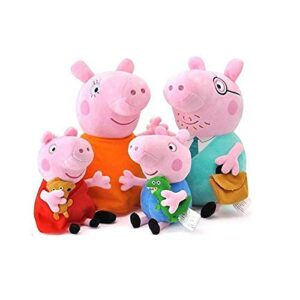 Peppa Pig Family Soft Toy Baby Pig George Pig Daddy Pig Mommy Pig Family Set for Kids Boy Girls Children Birthday Gift Big Size