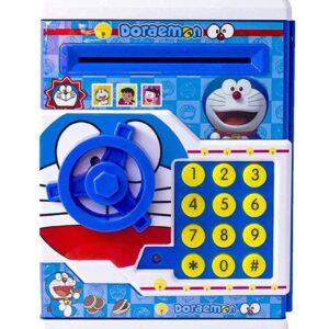 Plastic Smart Lock Piggy Bank Atm (Blue), Electronic