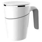 Steel Insulated Suction Base, Spill Proof Coffee Mug Corporate Gifting Desk Accessories (Suction Steel Coffee Mug)