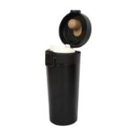 Black Tumbler 380ml - Insulated Stainless Steel Coffee Travel Mug with Leak-Proof Lid | Double-Wall Vacuum Flask for Hot & Cold Beverages | Durable & Portable for Office & Travel