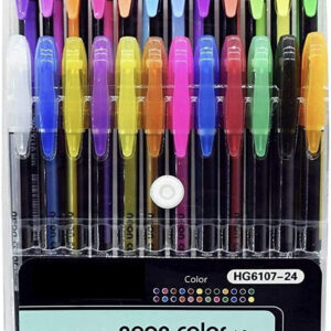 Adoere 24 Pc Gel Pens set Color gel pens,Glitter,Metallic Neon Pen Set Coloring Drawing Gel Pen  (Pack of 24, Ink Color - Multicolor)