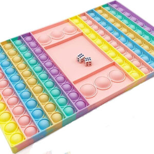 Aganta Pop It Game Board Games Popits Push Bubble Big Pop It Ludo Toy Pop It Ludo Game With Dice Pop Sound Toy Fidget Toys Finger Popping Game Push Pop Sound Best Gifts For Children Pop Game Puppets PopIts Stress Relief Games  (Multicolor)