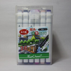 RAFTY CUDDLE Touch Cool Twin Head Dual Tip Art Marker Pen/ Brush Nib Sketch Pens  (Set of 1, Multicolor)